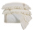 Ivory Duvet (Capa Para Edredom) - Queen - Percal 300 Fios - Acetinado - 4 Peças - Palha