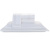 Ivory Roupa de Cama - Queen - Percal 300 Fios - Acetinado - 4 Peças - Branco