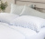 La'Bela Roupa De Cama - King - Percal 250 Fios - 100% Algodão - 4 Peças - Branco/Azul
