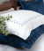 Lumi Roupa De Cama - Queen - Percal 250 Fios - 100% Algodão - 4 Peças - Branco/Azul