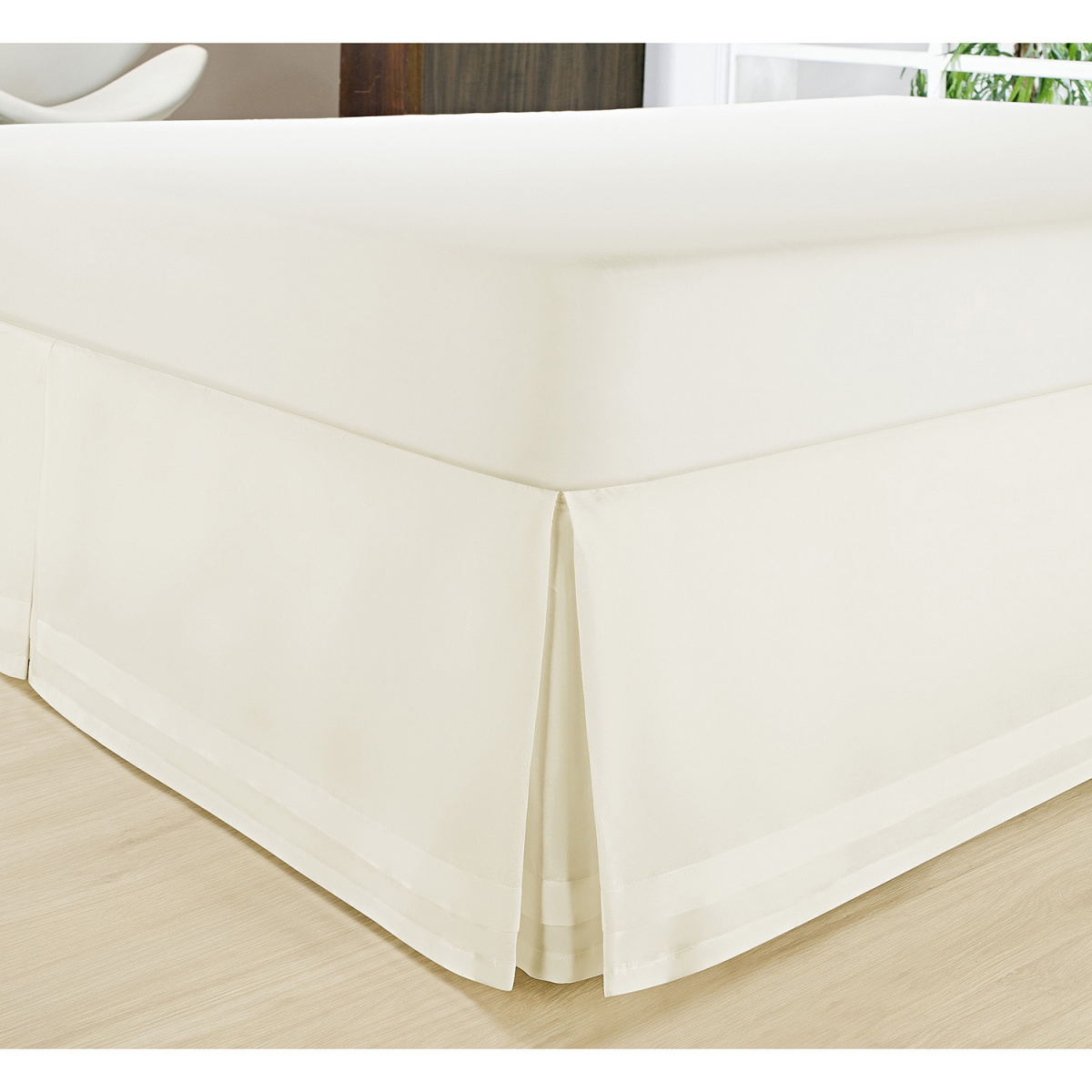 Lumiere Saia Solteiro - Percal 200 Fios - 100% Algodão - 1 Peça - Branco
