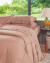 Myriad Duvet  - Queen - Percal 400 Fios - 100% Fibra de Bambu - 4 Peças - Rosa Chá