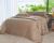 Myriad Roupa de Cama - Queen - Percal 400 Fios - 100% Fibra de Bambu - 4 Peças - Castanho