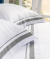 Nantes Roupa De Cama - Queen - Percal 250 Fios - 100% Algodão - 4 Peças - Branco/Cinza