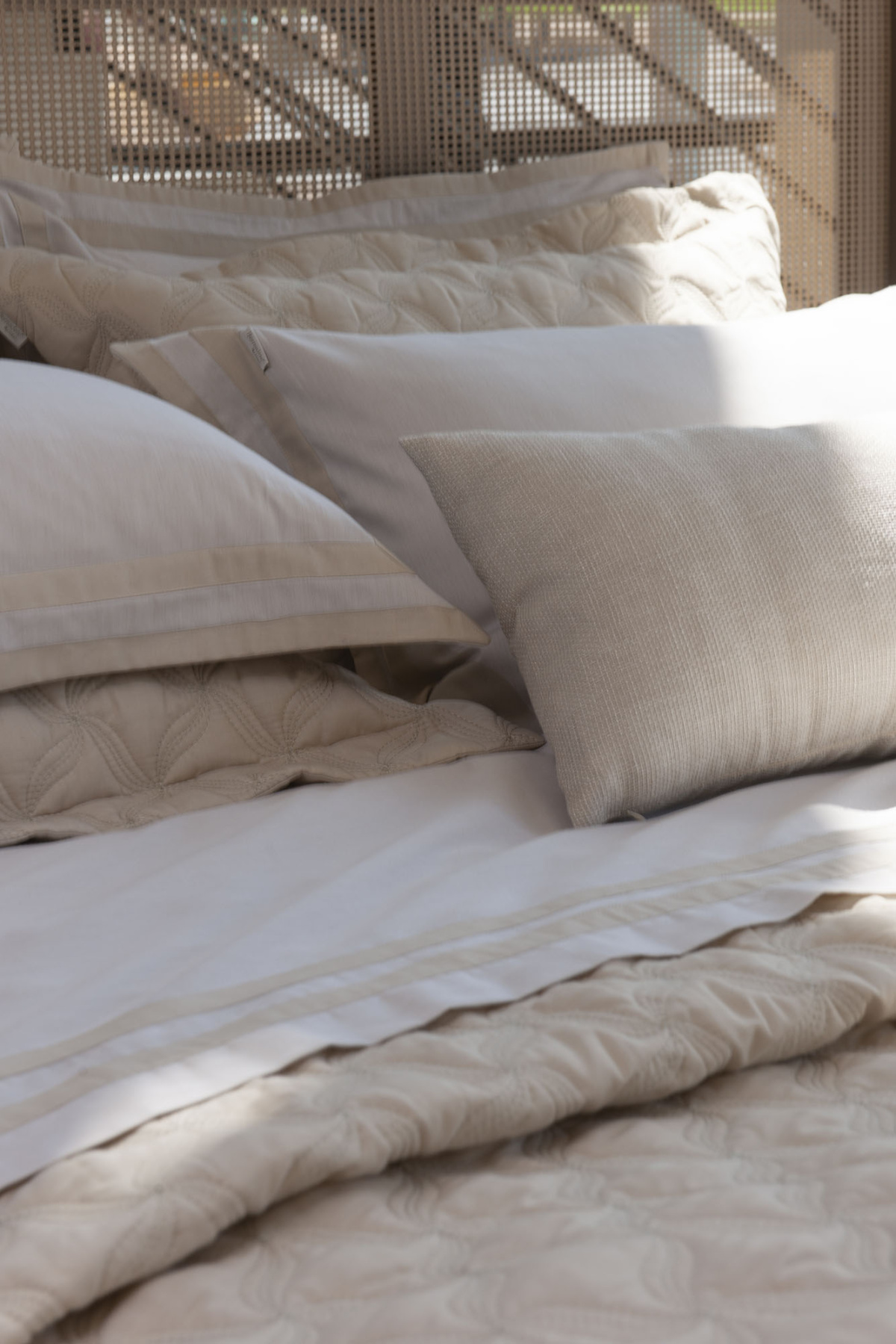 Naturale Roupa De Cama - Queen - Percal 250 Fios - 100% Algodão - 4 Peças - Bege