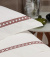 Oásis Roupa De Cama - Queen - Percal 250 Fios - 100% Algodão - 4 Peças - Branco/Terracota