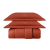 Pratic Edredom Liso - Solteiro - Percal 250 Fios - 100% Algodão - 1 Peça - Terracota