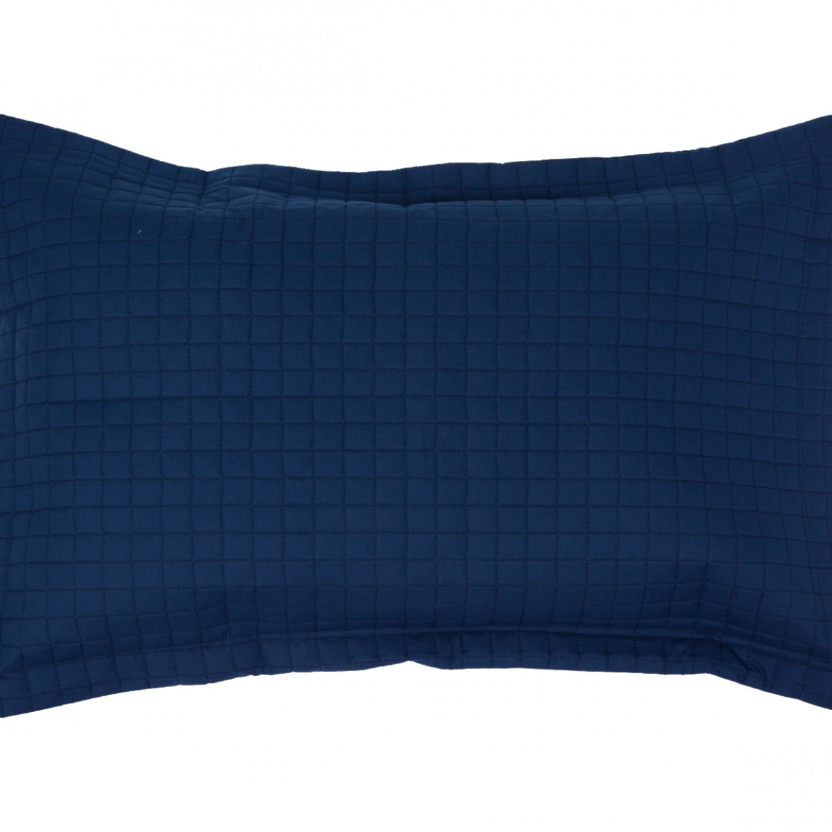 Prátic Porta Travesseiro Avulso Decorativo - 70cm x 50cm + Abas - Percal 200 Fios - 100% Algodão - 1 Peça - Azul Marinho