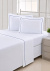 Pratic Roupa De Cama - Queen - Percal 250 Fios - 100% Algodão - 4 Peças - Branco/Azul