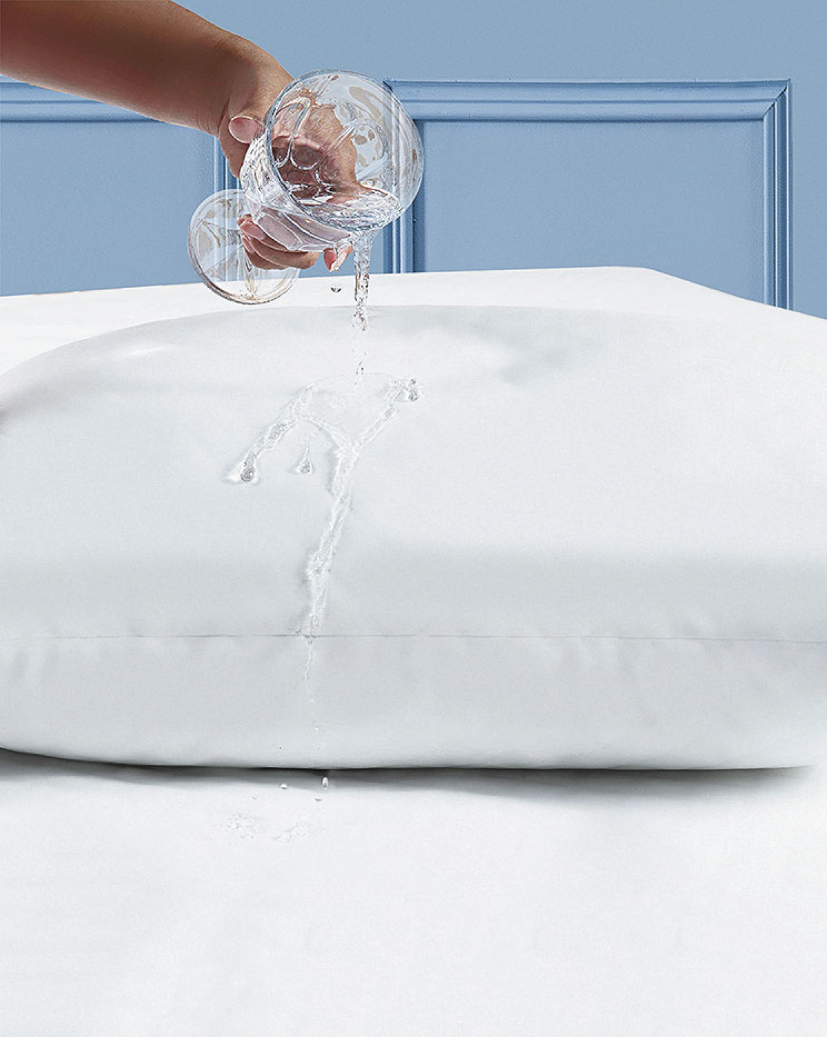 Protetor p/ Travesseiro Impermeabilizado  - 90 x 50 -  Hotelaria  - 1 Peça - Branco