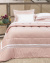 Season Edredom c/ Faixa - Queen - Percal 400 Fios - Fio Egípcio - 3 Peças - Rosa Chá