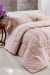 Valerie Edredom - Casal Padrão - Percal 300 Fios - Acetinado - 3  Peças - Rosa Chá