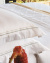 Zuric Roupa de Cama - Queen - Percal 400 Fios - Fio Egípcio - 4 Peças - Branco