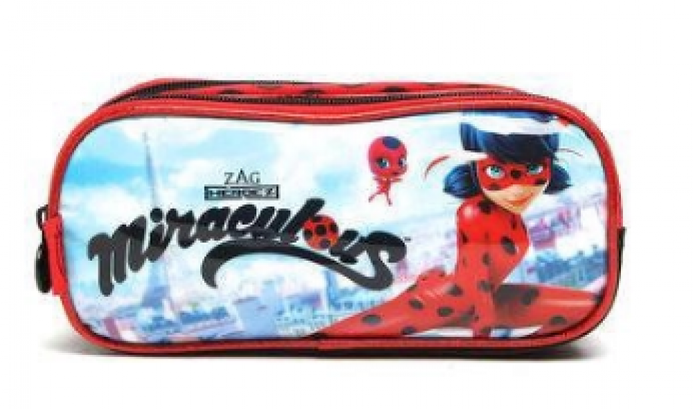 Estojo Duplo Ladybug Miraculous Pacific - Prepel