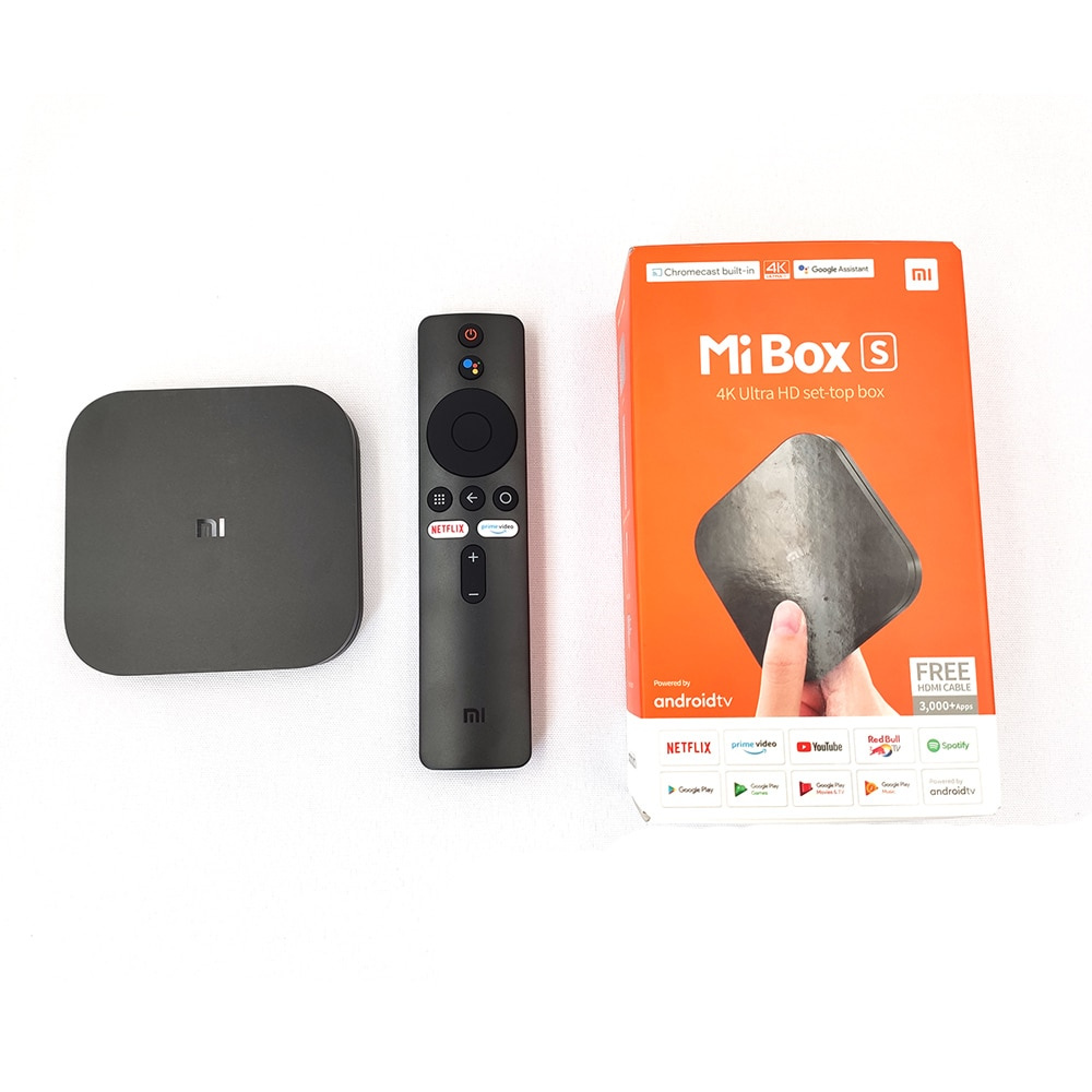 Xiaomi Mi TV Box S 4K HDR Android TV 8.1 Ultra HD 2G 8G WIFI GO10 Express