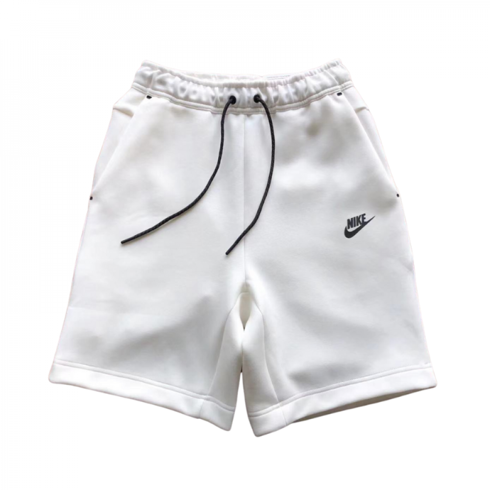 Shorts Moletom Nike Tech Fleece Branco - Prosper Store
