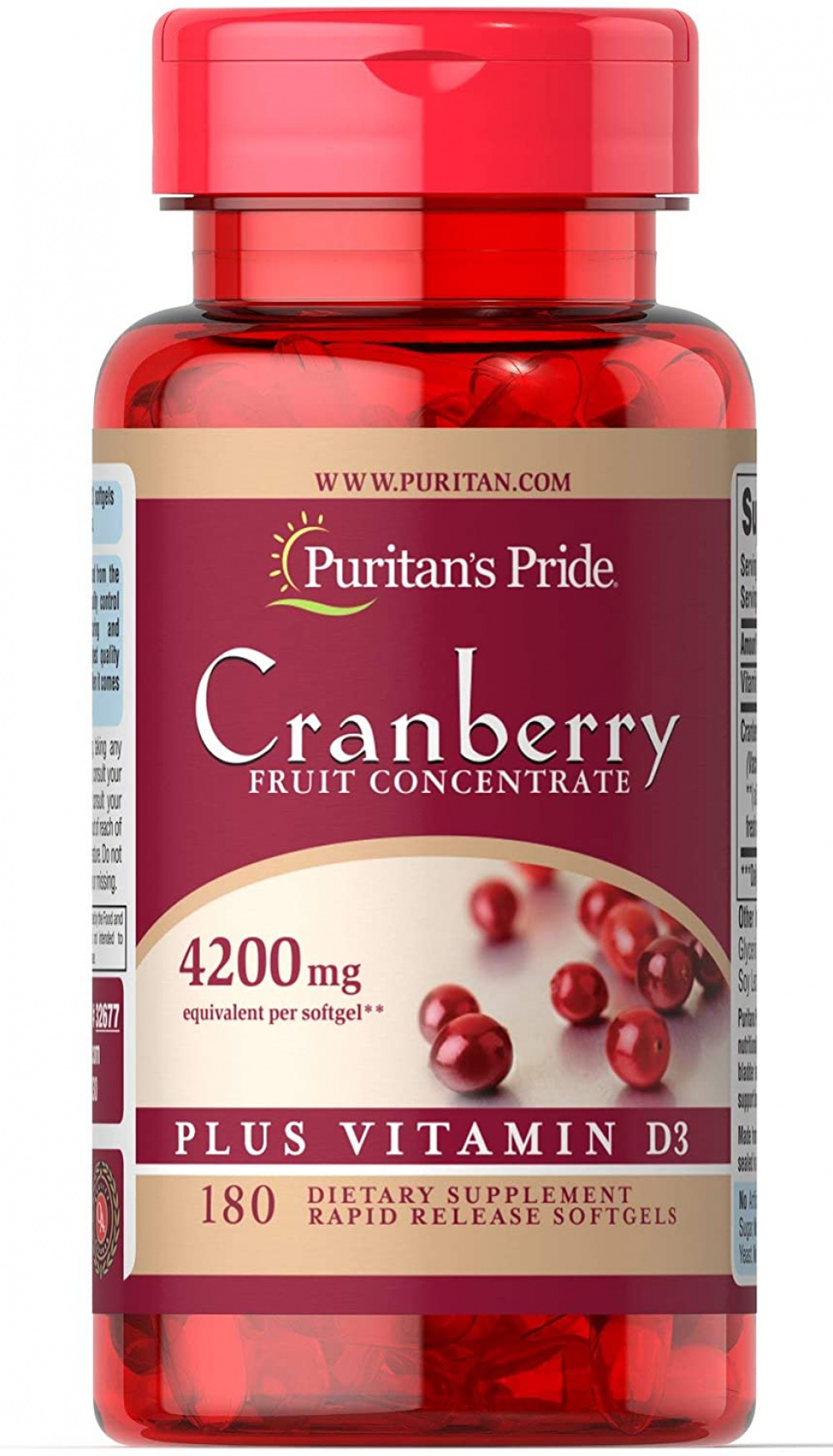 Cranberry Fruit Concentrate Plus Saúde da bexiga Puritan's Pride