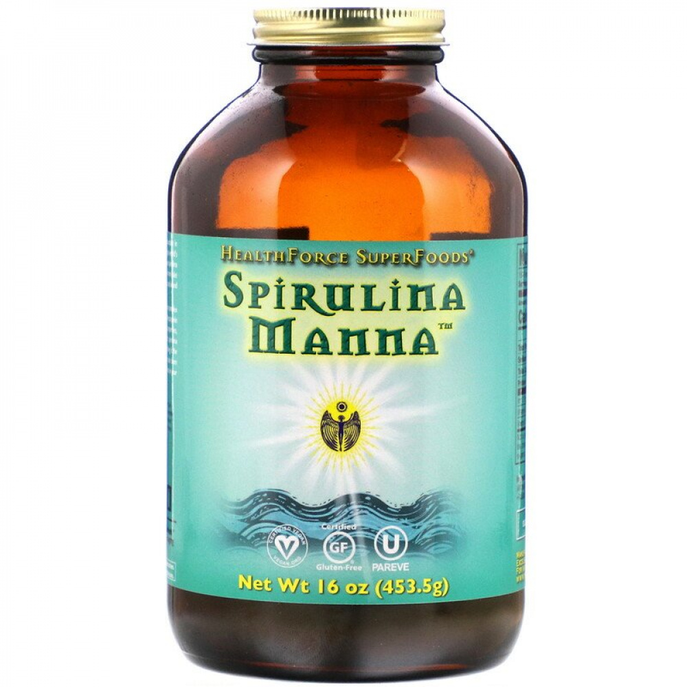 Espirulina Maná, HealthForce Superfoods, 16 oz (453.5 g) Tudo Natural