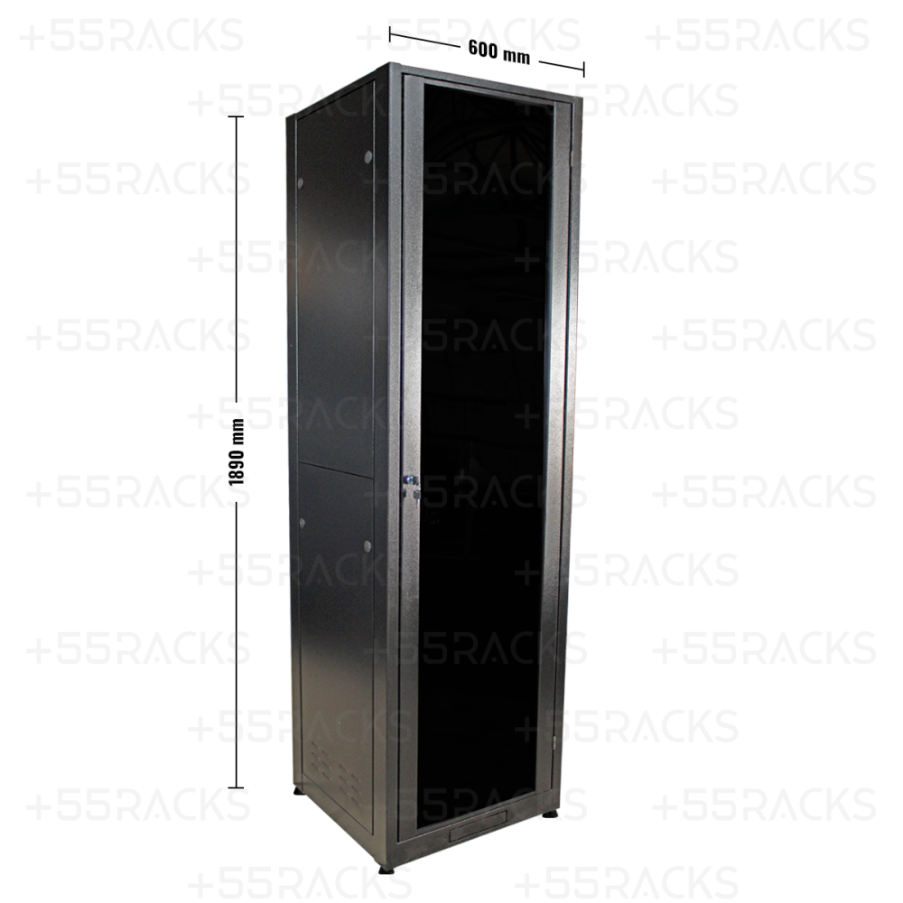 40u Network Rack Rack Servidor Fechado 40U x 870mm - Rack Brasil | Racks para Servidores ...