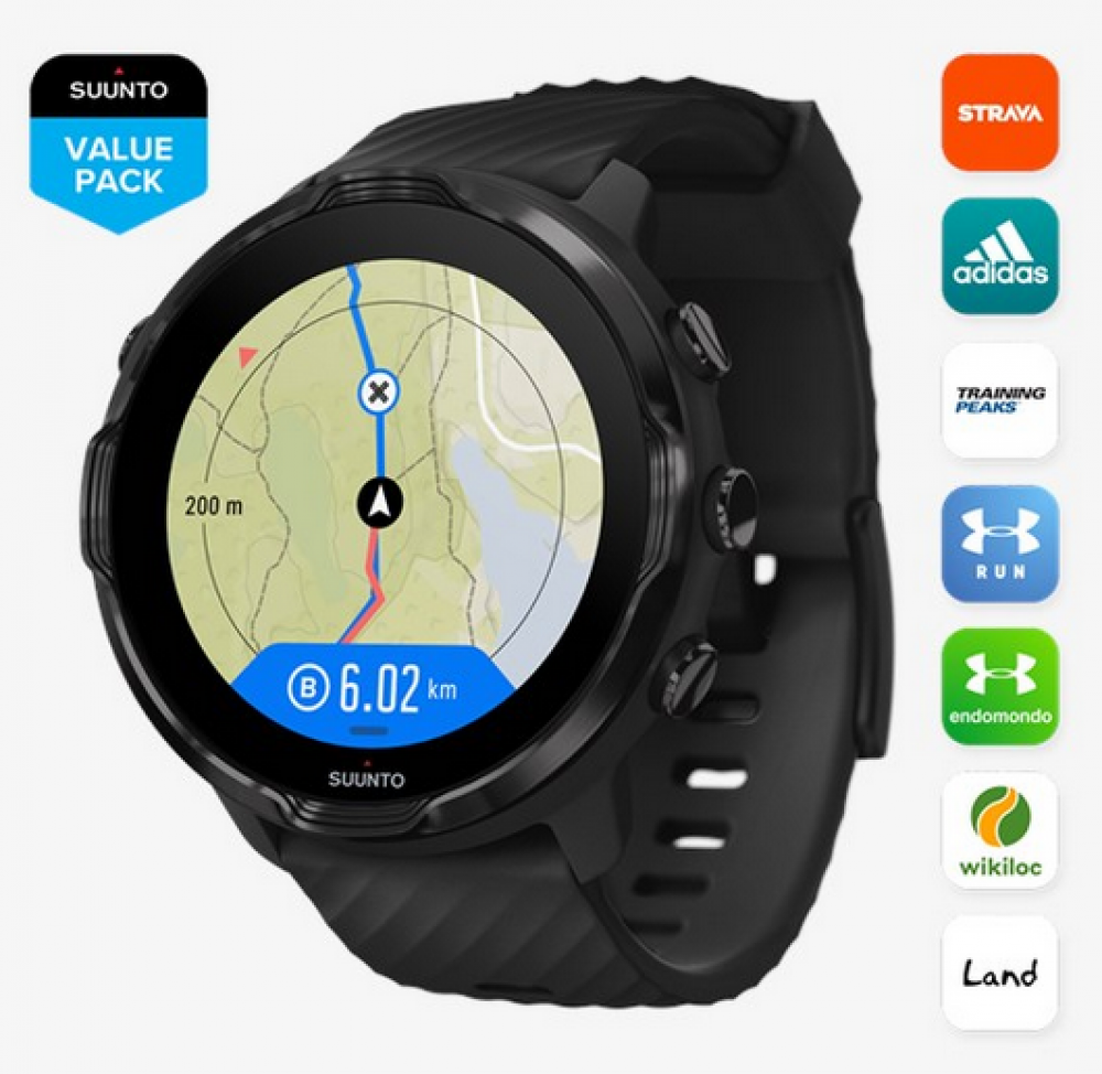Relógio Suunto 7 Black - Relógio Suunto - Loja Suunto Brasil