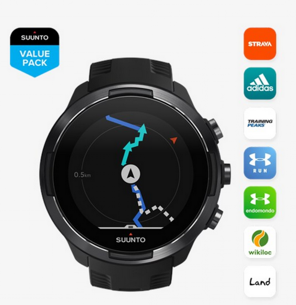 Relógio Suunto 9 Baro Black - Relógio Suunto - Loja Suunto Brasil