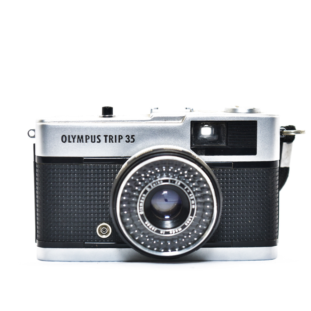 【動作確認済】 Olympus Trip35 F0627-40-1v p Olympus Trip 35 Câmera 35mm compacta com lente Zuiko f/2.8