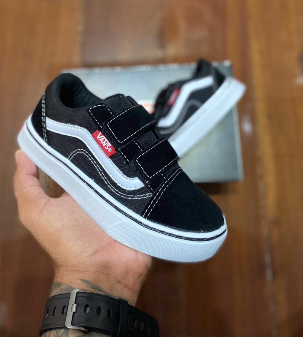 Shoes Vans Old Skool Preto Kanui Vans Preto Infantil Tenis