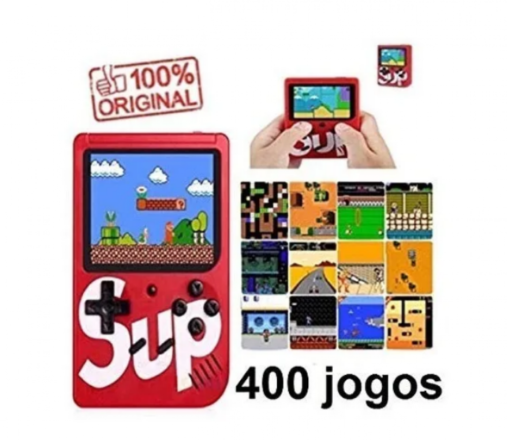 Mini Vídeo Game Sup Retro Clássico 400 Jogos Com Controle
