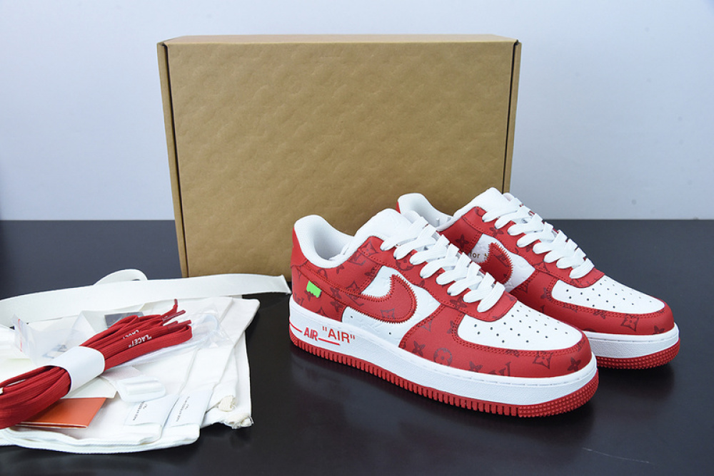 Air force 1 store louis vuitton red