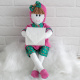 Boneca Decorativa - Porta Papel Higiênico - Sakuritinha Pink c/ Verde