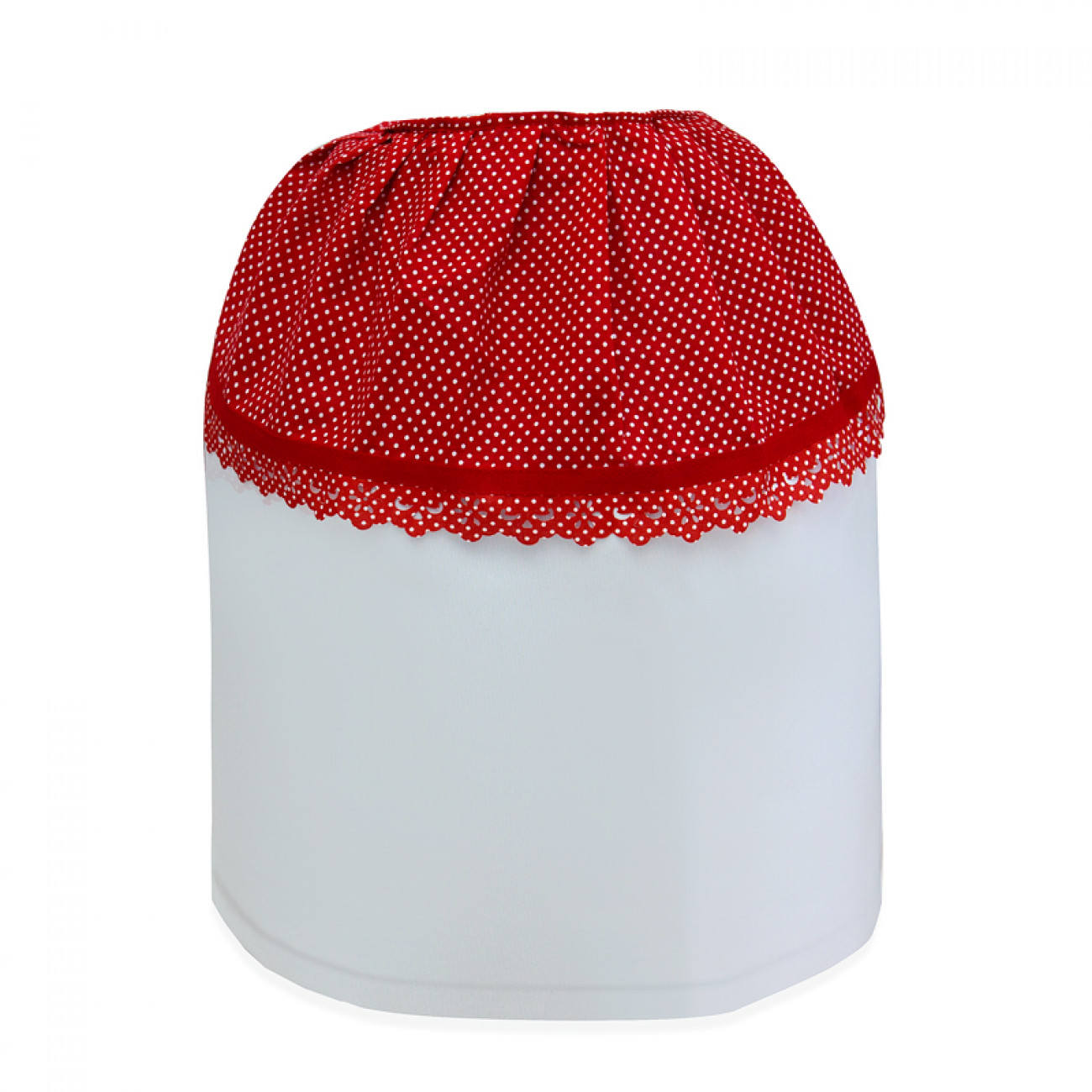 Kit de Cozinha 9 Pçs Galinha Filó Vermelho(toalha 6 Lug. Kit P