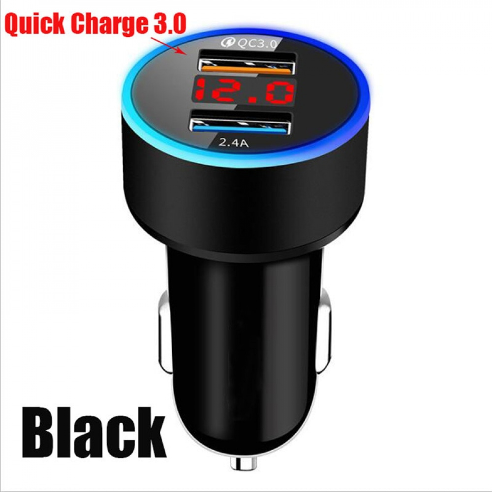 Carregador Rápido Duplo USB X USB-c Quick Charge 3.0