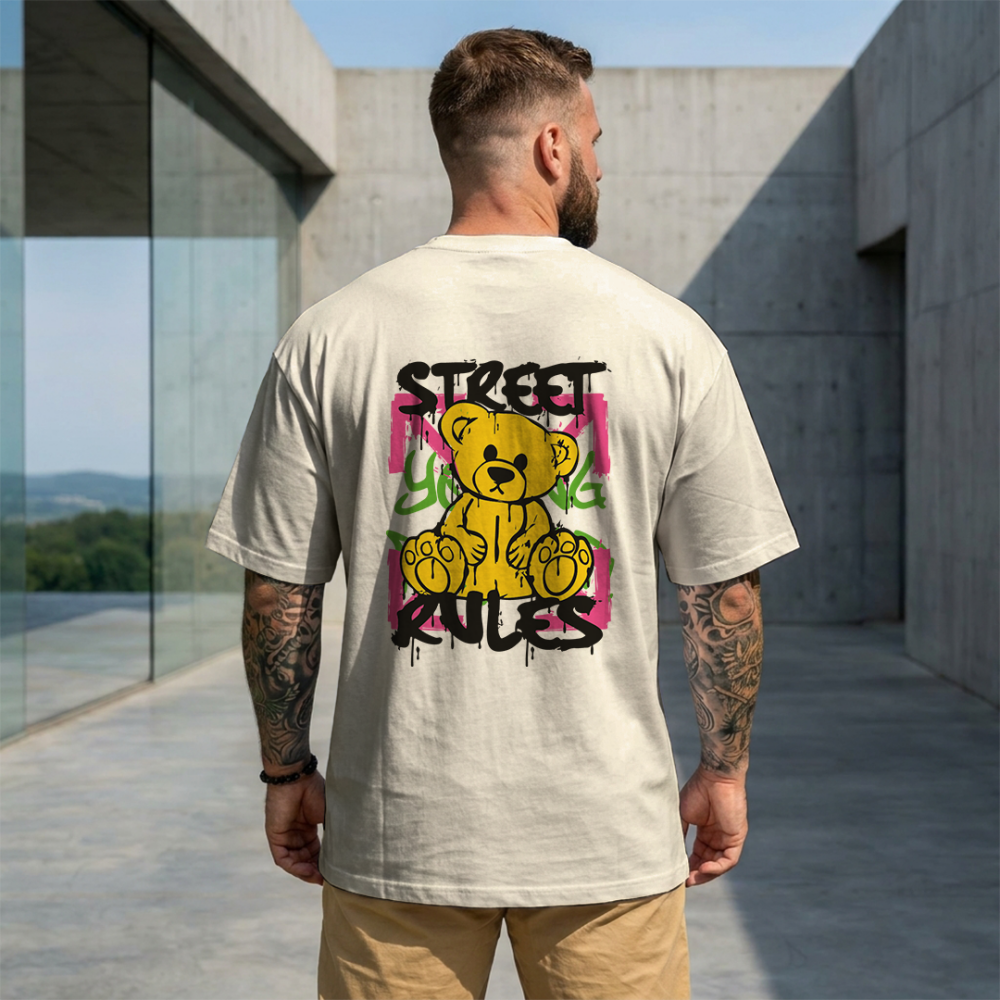 Camisa Oversized Urso Bear G Off-White