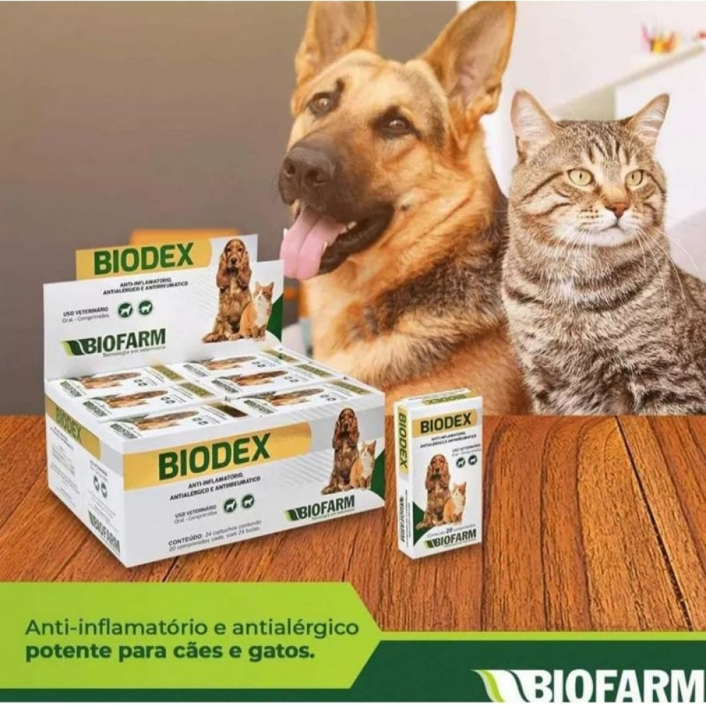 Biodex Dexametasona Biofarm - 20 comprimidos - samuelracoes