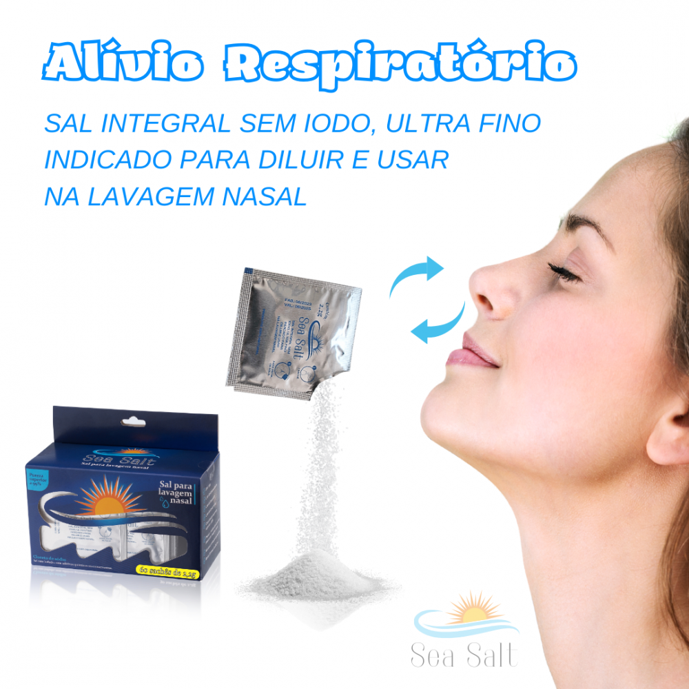 Bolsa de lavado nasal ultrafina de sal sin yodo con 60 unidades