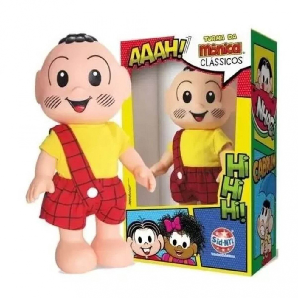 Boneco Turma Da MÔnica ClÁssicos CascÃo Sid Nyl 25cm Sbn Info 0508