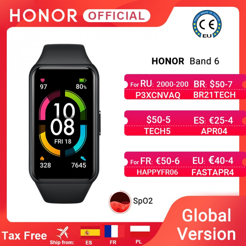 pulsera inteligente honor band 6 fitness