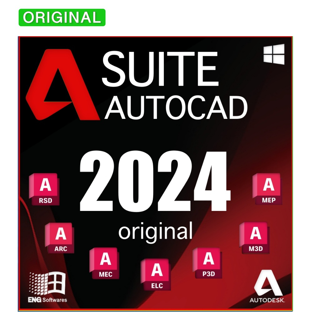 Suite Autocad 2024 para Windows original EngStore