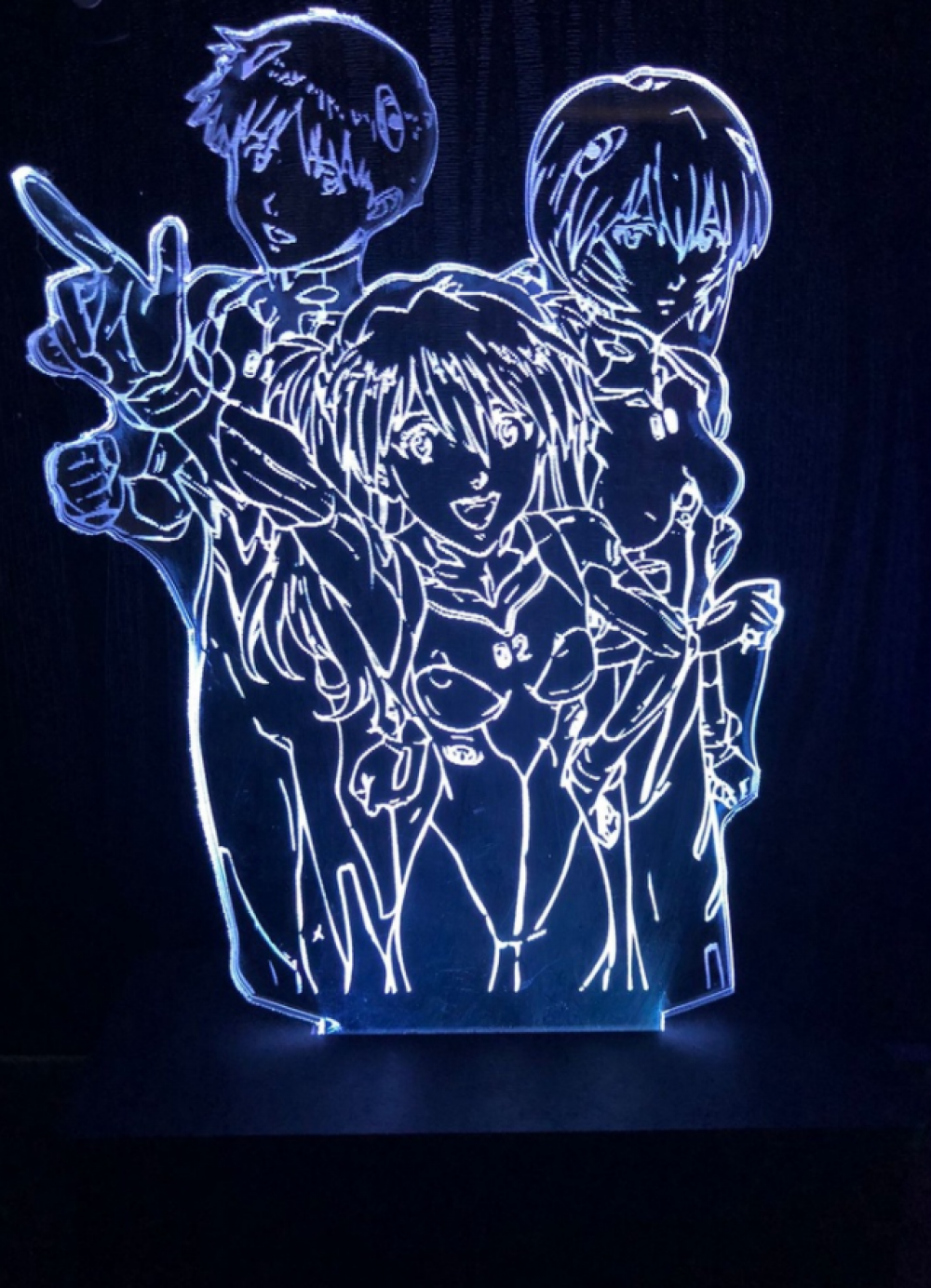 Luminária LED Neon Genesis Evangelion 16 Cores CONTROLE REMOTO) Edição Limitada