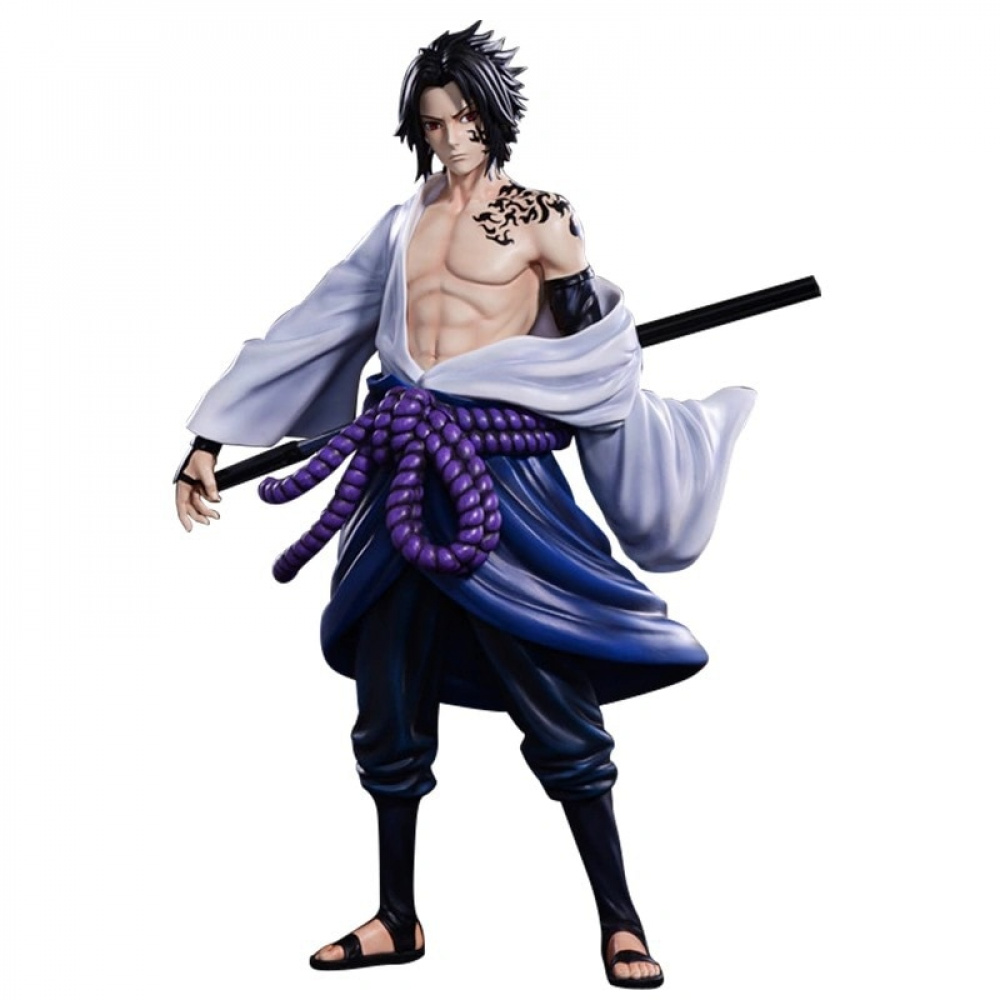 Boneco Naruto Shippudem Sasuke Uchiha Clássico Colecionável