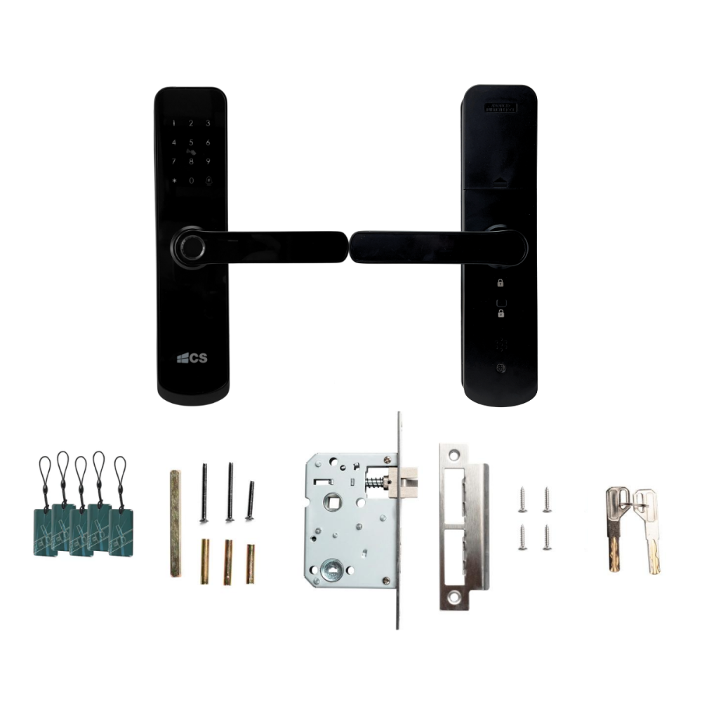 Fechadura Eletrônica Digital CS 260 Tuya Wi-fi Black Piano - Smart