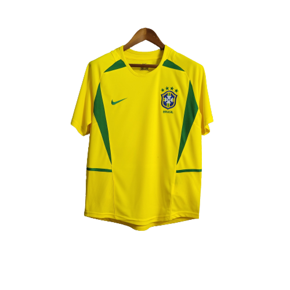 Camisa Retrô Brasil I 2002 - Só Lamantos