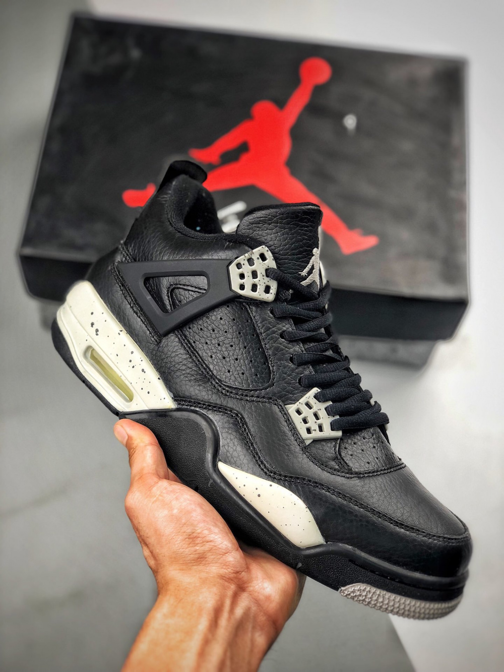 GW限定 NIKE AIR JORDAN 4 RETRO LS OREO Tênis Air Jordan Retro 4 Retro 