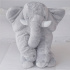 Almofada Travesseiro Elefante Pelúcia Soninho Bebê Cinza 80cm