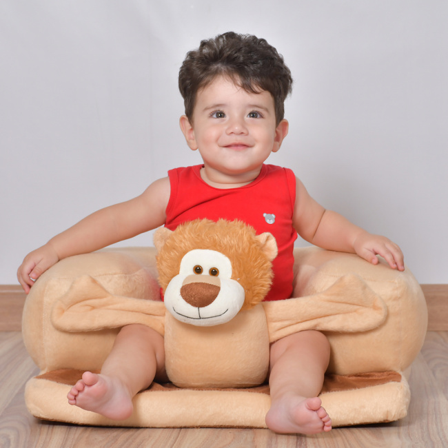 Assento Cadeirinha para Bebê Leão Bege