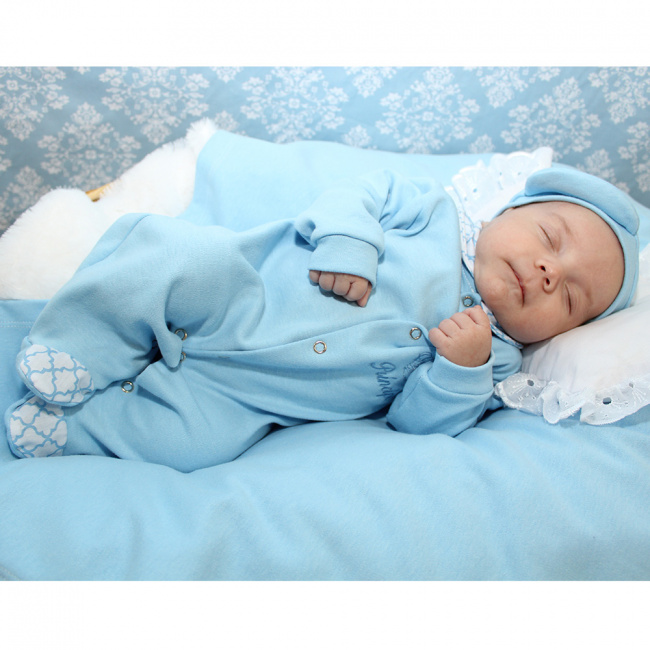 Saída de Maternidade Menino Príncipe Júnior Azul