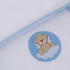 Toalha de Banho para Bebê Forrada com Capuz Urso Anjo Azul
