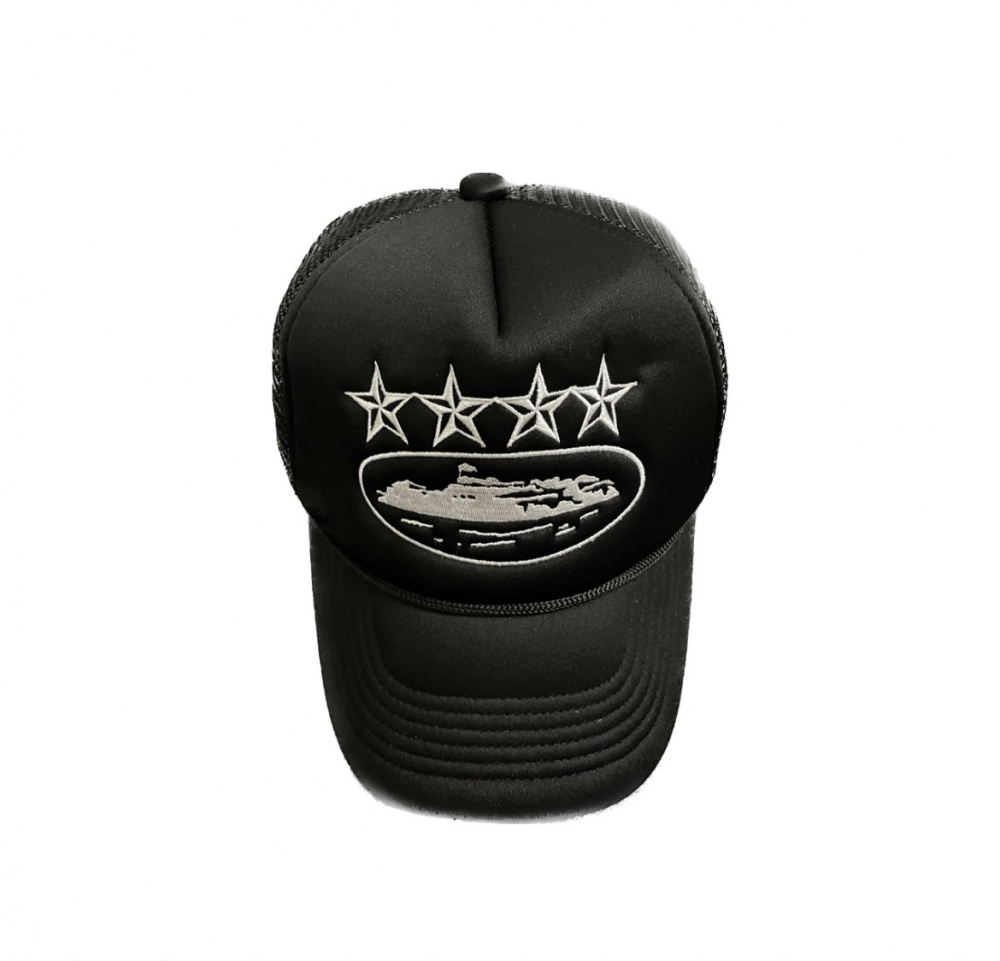 Corteiz Alcatraz Trucker Hat Black - FW22 - JP