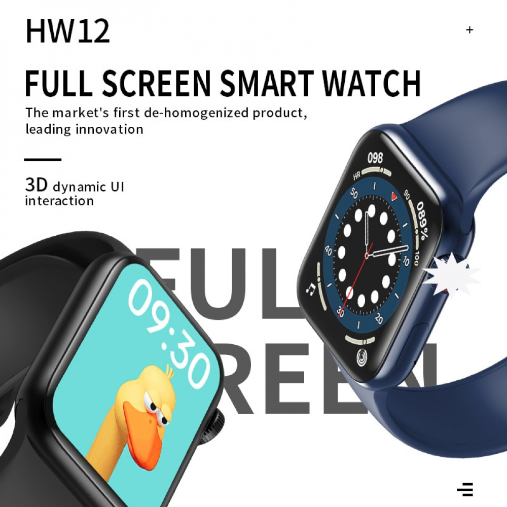 smartwatch 2021 iwo hw12 relógio rose feminino 40mm