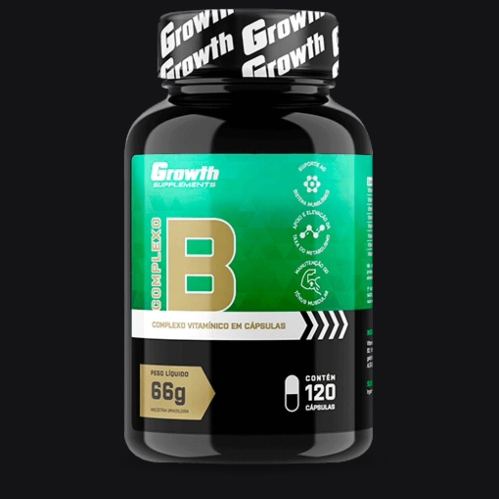 COMPLEXO B 120 CAPS - GROWTH SUPPLEMENTS - Squeletto Suplementos ...